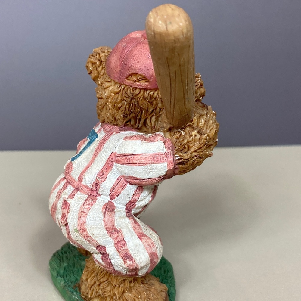 🐻📦$4.99 ship: Home Interiors KK Brown Bear Baseball Pitcher Figurines Lot of 2 - Picture 7 of 12